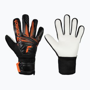 Vartininko pirštinės Reusch Attrakt Starter Solid black/shocking orange