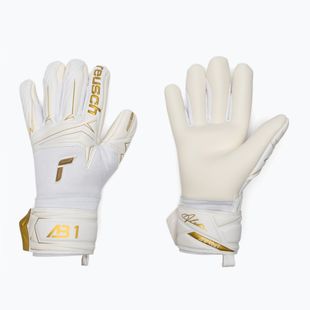 Vaikiškos vartininko pirštinės Reusch Attrakt AB1 Advance Junior white/gold