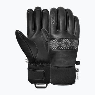 Moteriškos slidinėjimo pirštinės Reusch Charlize R-Tex XT black/steel gray/silver