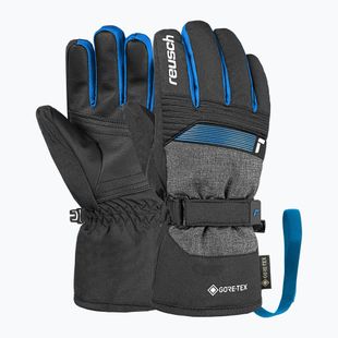 Vaikiškos slidinėjimo pirštinės Reusch Rocket GORE-TEX black/black melange/brilliant blue