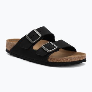 Šlepetės BIRKENSTOCK Arizona Vegan Birkibuc Narrow black
