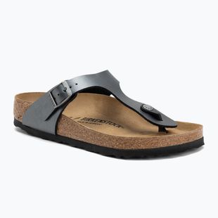 Moteriškos šlepetės per pirštą BIRKENSTOCK Gizeh BF Regular metallic black
