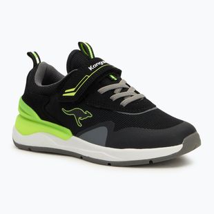 Vaikiški batai KangaROOS KD-Gym EV jet black/neon yellow
