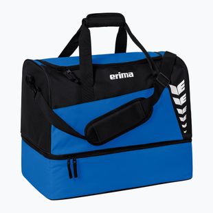 Treniruočių krepšys ERIMA Six Wings Sports Bag With Bottom Compartment 60 l New Royal/Black