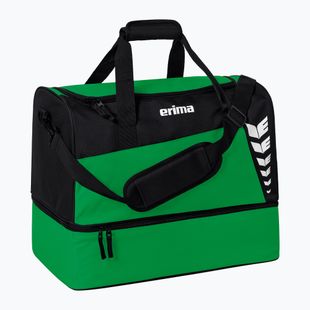 Treniruočių krepšys ERIMA Six Wings Sports Bag With Bottom Compartment 35 l emerald/black