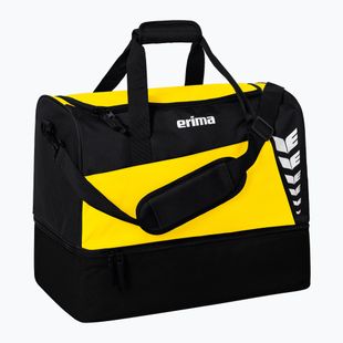 Treniruočių krepšys ERIMA Six Wings Sports Bag With Bottom Compartment 94,5 l yellow/black