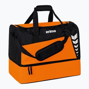 Treniruočių krepšys ERIMA Six Wings Sports Bag With Bottom Compartment 94,5 l orange/black