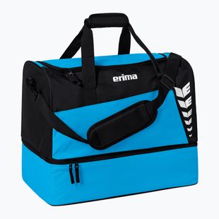 Treniruočių krepšys ERIMA Six Wings Sports Bag With Bottom Compartment 35 l Curacao/Black