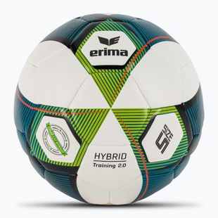 Futbolo kamuolys ERIMA Hybrid Training 2.0 mykonos blue/lime dydis 5