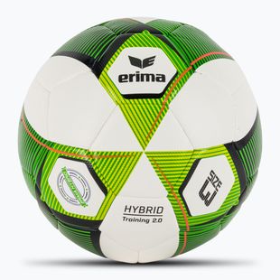 Futbolo kamuolys ERIMA Hybrid Training 2.0 green/lime dydis 3