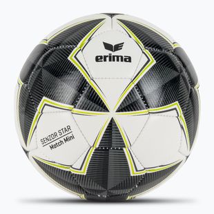 Futbolo kamuolys ERIMA Senzor Star Match Mini black/grey dydis 0