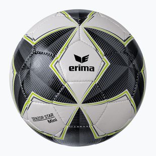 Futbolo kamuolys ERIMA Senzor Star Match Mini black/grey dydis 0