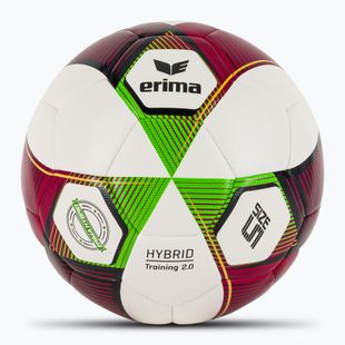 Futbolo kamuolys ERIMA Hybrid Training 2.0 red/green gecko dydis 5