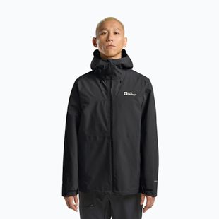 Vyriška striukė nuo lietaus Jack Wolfskin Highest Peak 3L black