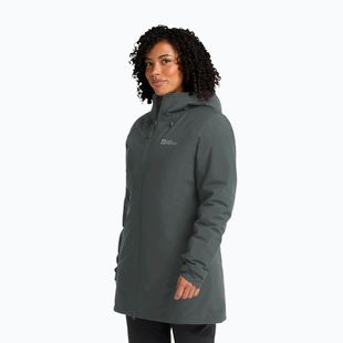 Moteriška striukė nuo lietaus Jack Wolfskin Heidelstein Ins slate green