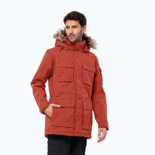 Vyriška pūsta striukė Jack Wolfskin Glacier Canyon Parka intense rust
