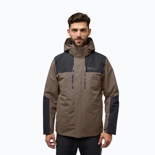 Vyriška striukė 3in1 Jack Wolfskin Jasper 3In1 cold coffee