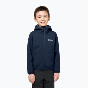 Vaikiška softshell striukė Jack Wolfskin Fourwinds night blue