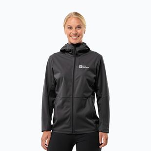 Moteriška softshell striukė Jack Wolfskin Feldberg Hoody black
