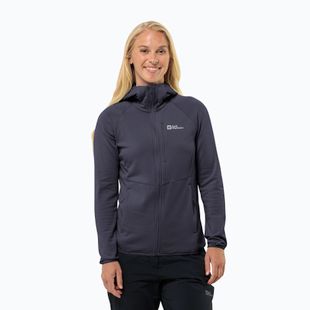 Moteriškas fliso džemperis Jack Wolfskin Kolbenberg Hooded Fz graphite