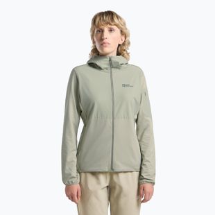 Moteriškas fliso džemperis Jack Wolfskin Prelight Trail Hoody mint leaf