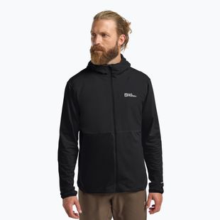 Vyriškas žygio džemperis Jack Wolfskin Prelight Trail Hoody black