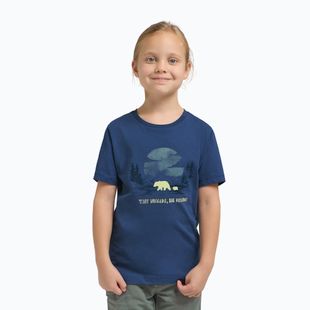 Vaikiški marškinėliai Jack Wolfskin Graphic Cotton T print evening sky
