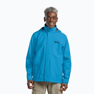 Vyriška striukė nuo lietaus Jack Wolfskin Trailtime 2L aurora blue