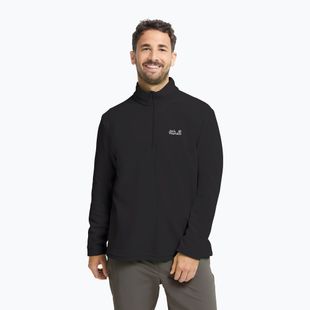 Vyriškas flisinis džemperis Jack Wolfskin Taunus 100 Half Zip black