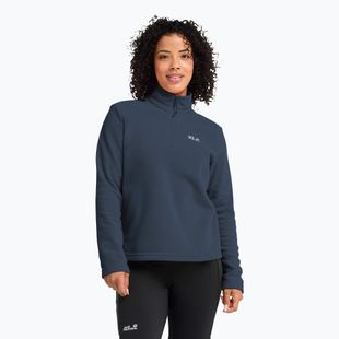 Moteriškas flisinis džemperis Jack Wolfskin Taunus 100 Half Zip midnight sky