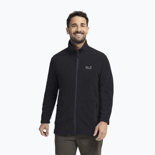 Vyriškas flisinis džemperis Jack Wolfskin Taunus 100 Full Zip black