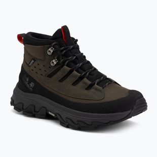 Vyriški turistiniai batai Jack Wolfskin Apex Hike Texapore Mid obsidian moss