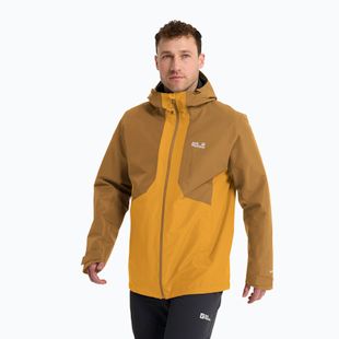 Vyriška 3 in‑1 striukė Jack Wolfskin Stonetrail 3In1 burly yellow jw