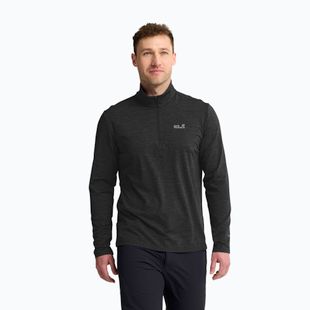 Vyriškas flisinis džemperis Jack Wolfskin Trail Half Zip black