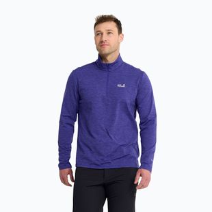 Vyriškas flisinis džemperis Jack Wolfskin Trail Half Zip glow ink