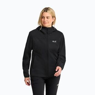 Moteriška softshell striukė Jack Wolfskin Windhain 2 Hoody black