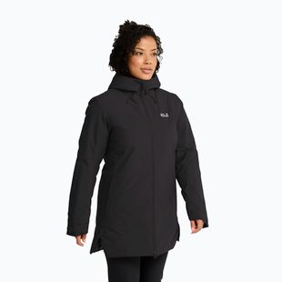 Moteriškas lietaus paltas Jack Wolfskin Heidelstein 2 Ins black