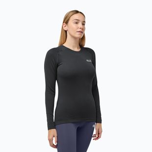 Moteriškas termo džemperis Jack Wolfskin Infinite Warm LS black