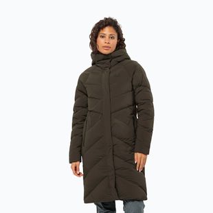 Moteriškas pūstas paltas Jack Wolfskin Marienplatz Coat obsidian moss