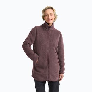 Moteriškas flisinis džemperis Jack Wolfskin High Curl Coat sheer plum