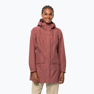 Jack Wolfskin Cape York Paradise moteriška striukė nuo lietaus, rožinė 1111245