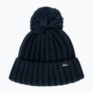 Moteriška žieminė kepurė Jack Wolfskin Highloft Knit Beanie night blue