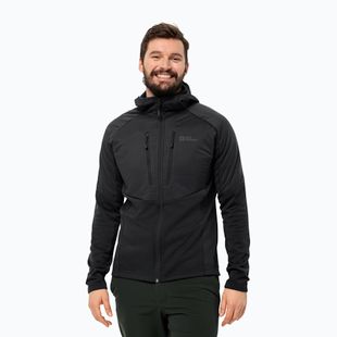 Vyriška hibridinė striukė Jack Wolfskin Alpgrat Pro Ins Fz juoda