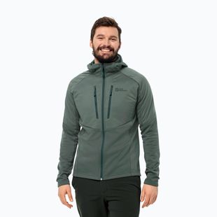 Vyriška hibridinė striukė Jack Wolfskin Alpgrat Pro Ins Fz hedge green