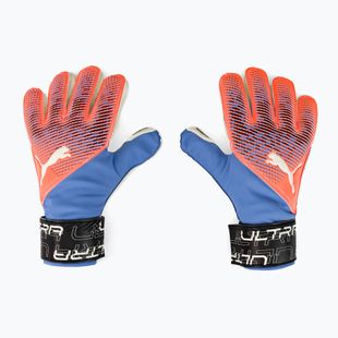 PUMA Ultra Protect 3 Rc oranžinės ir mėlynos vartininko pirštinės 41819 05