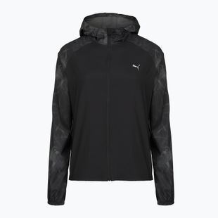 Moteriška bėgimo striukė PUMA Run AOP Favorite Woven black/grey