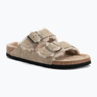 Šlepetės BIRKENSTOCK Arizona Shearling SL Narrow taupe