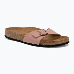 Moteriškos šlepetės BIRKENSTOCK Madrid Birkibuc Narrow rožinės molio spalvos
