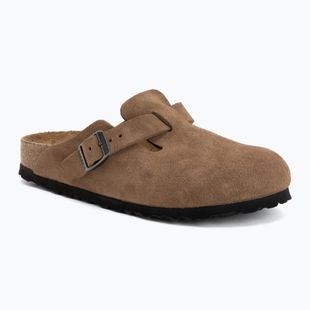 Šlepetės BIRKENSTOCK Boston Suede Leather dark tea