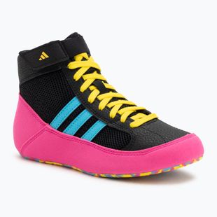 Vaikiški bokso batai adidas Havoc core black/signal cyan/yellow